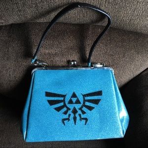 *SOLD* Legend of Zelda Hyrule Blue Glitter Handbag
